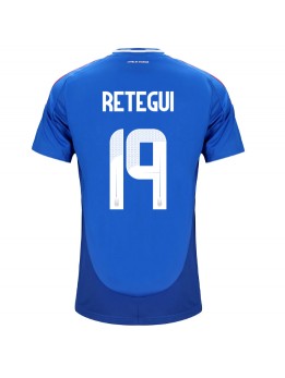 Italien Mateo Retegui #19 Heimtrikot EM 2024 Kurzarm